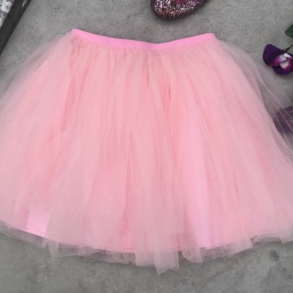 PINK TULLE LAYERED SKIRT - Picture 3 of 3